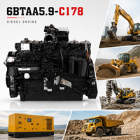 Motor de Construcción CUMS 6BTAA5.9 de 131kW 178HP, Motor Diésel Industrial para Excavadora, Cargadora de Ruedas y Equipos de Minería