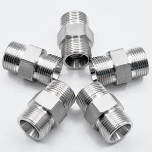 Custom Pipe Swivel Couplings Stainless Steel Corrugated Connector Metal Fittings