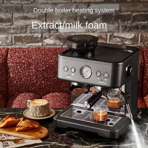 Machine à café italienne semi-automatique à double tête portable <span class=keywords><strong>Konka</strong></span>, broyage intégré, acier inoxydable, pression de 15 bars, hôtel - Product Image 3