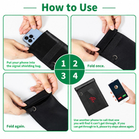 Set Tas Faraday Anti Api Anti Air Khusus, Kantong Pemblokir Sinyal RFID EMF untuk Laptop, Tablet, Ponsel, Kunci Mobil, Anti Pelacakan