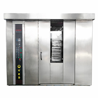 Four rotatif pour boulangerie, four à pain commercial à gaz, machine à cuire le pain automatique