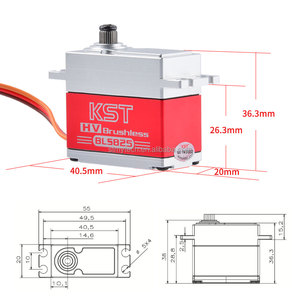 Kst bls825 v8.0 35kg.cm 0.11sec/60 kỹ thuật số kim loại bánh răng 7.4-8.4V DC không chổi than <span class=keywords><strong>servo</strong></span> Motor cho 550-700 Class <span class=keywords><strong>RC</strong></span> máy bay trực thăng - Product Image 5