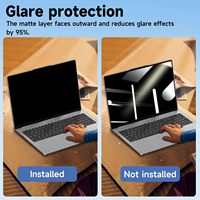 Protection d'écran anti-espion 14/16 pouces 16:10, filtre d'écran anti-reflet anti-traces de doigts imperméable, tailles personnalisées disponibles