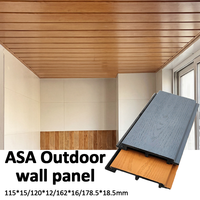 Nouveaux panneaux muraux en WPC de style moderne ASA, revêtement composite pour extérieur, pour applications de plafond et de mur