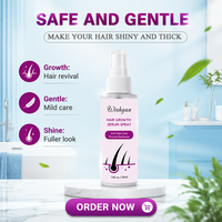 Sérum Capillaire Croissance Personnalisé OEM 100% Naturel et Biologique à l'Huile de Romarin, de Ricin et d'Amande en Spray pour Hommes et Femmes – Prévention de la Chute des Cheveux