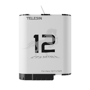 Batería Telesin para <span class=keywords><strong>GoPro</strong></span>, Batería de Alto Rendimiento y Larga Duración para Cámaras <span class=keywords><strong>GoPro</strong></span> 12/11/10/9 - Product Image 1
