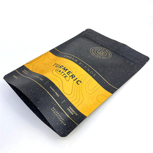 Bolsa de Embalaje de Mylar con Cierre y Logotipo Personalizado, en Dorado Mate, para Polvo de Cúrcuma, Bebidas Dietéticas en Polvo, MOQ Bajo - Product Image 3