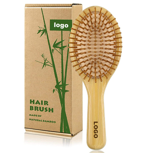 <span class=keywords><strong>Spazzola</strong></span> per <span class=keywords><strong>Capelli</strong></span> <span class=keywords><strong>in</strong></span> Bambù Naturale con Logo Personalizzato, Set di Spazzole Ovali con Scatola, Spazzole Districanti per Donne - Product Image 1