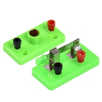 Kit de circuito de electricidad básico, con interruptores de bombillas y cables, ideal para experimentos de ciencia en el hogar y en el aula, para uso en el hogar