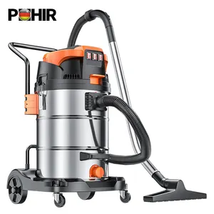 POHIR3モーター3000W70L高品質ウェットおよびドライ工業用プラスチックタンク掃除機