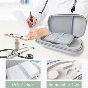 กระเป๋าแพทย์กันน้ำสีขาว ชุดปฐมพยาบาล หูฟังแพทย์ กระเป๋าพกพาฉุกเฉินสำหรับเดินทาง - Product Image 4
