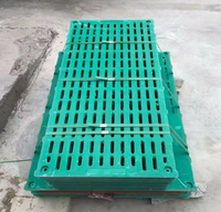 Nouvelles lames de sol en composite BMC vert QP 110*60*4cm pour l'élevage de volailles à usage domestique, planches anti-fuite de fumier, emballées sur palette