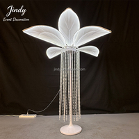 Fournitures de mariage JINDY, support de fleurs LED en forme de lys, décoration de centre commercial, support de fleurs pour événements de banquet en plein air