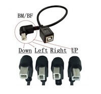 CE ROHS FCC Certificación Fabricante Venta al por mayor USB 2,0 Tipo B Cable en ángulo recto Cable de alimentación Cable de carga