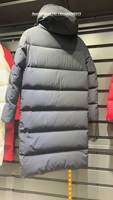 2026 Manteau d'hiver matelassé pour homme avec logo personnalisé, à capuche, zippé, long, chaud et épais, type parka