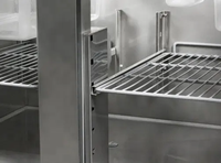 Table de préparation réfrigérée professionnelle à température unique, la plus vendue, pour sandwichs, pizzas et salades, à poser sur comptoir