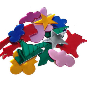 Customized Size Adhesive Wall Decor Acrylic Mirror <strong>Sheet</strong> 3mm Silver Gold Wall Sticker Acrylic Mirror Panel - Product Image 5