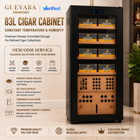 Humidor à cigares électrique à écran tactile, en cèdre espagnol, température et humidité constantes, armoire de rangement pour cigares, vitrine à cigares