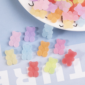 만화 젤리 거미 곰 DIY 전화 케이스 헤어 컵 스티커 플라스틱 느슨한 구슬 만들기 보석에 대한 다채로운 수지 액세서리 - Product Image 3