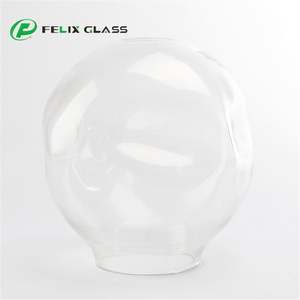 Pantalla de Lámpara Cilíndrica de Vidrio Borosilicato Transparente, Ecológica, de Tamaño Personalizado, Diseño Industrial Moderno, Hecha a Mano - Product Image 4