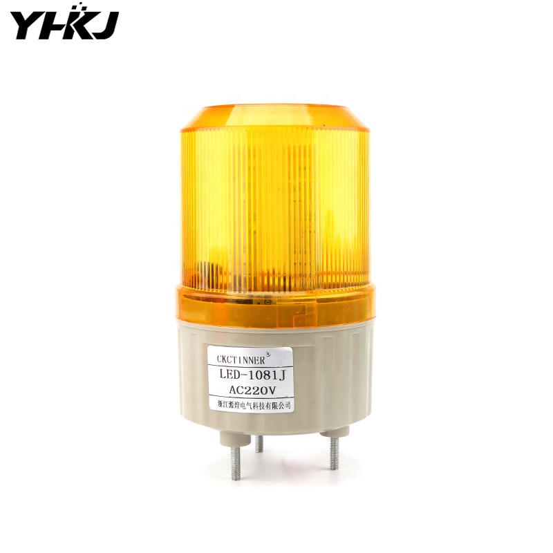 Световой сигнализации светодиодный проблесковый маячок вращающийся Звук LED-1081J предупредительный световой сигнал 12V 24V 220V
