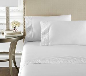 Juego de ropa de cama de Hotel de 5 estrellas, Marco bordado de 100% algodón, sábana blanca, juego de <span class=keywords><strong>fundas</strong></span> de edredón, venta al por mayor - Product Image 4