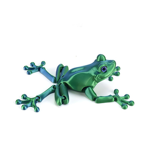 Modèle de grenouille imprimé en 3D, nouveau modèle d'animal imprimé en 3D, réaliste, fournitures de bureau, décoration créative - Product Image 2