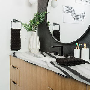 Losas de Piedra Artificial Grandes Goldtop ODM 5008 Panda White, Modernas e Impermeables para Escaleras y Pisos de Hoteles, Tamaños Personalizados - Product Image 4