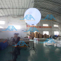 Vente chaude Publicité Extérieure Gonflables Ballon Lumineux LED avec Support Affichage Gonflable Innovant