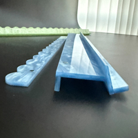 HIMORE Nouveau support en acrylique festonné de haute qualité, luxueux et élégant, épais et stable, pour Mahjong, à bords droits