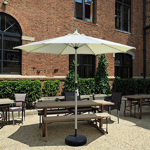 Sombrilla retráctil <span class=keywords><strong>grande</strong></span> moderna de 2,7 m, sombrilla de jardín impermeable para <span class=keywords><strong>terraza</strong></span> exterior Premium para uso promocional de hoteles - Product Image 3