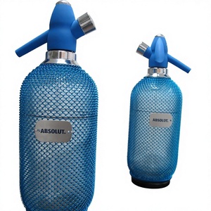 Glass Eco-Friendly Soda Siphon-<b>Blue</b> CIQ/CE Certified Soda Bottle Brand - Product Image 1