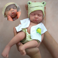 Poupées reborn de 13 pouces en silicone, corps entier, filles réalistes, peintes à la main, jouet doux pour enfants
