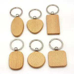 Benutzer definierte DIY Geschenk Multi Styles Schlüssel anhänger Holz Schlüssel anhänger für den Menschen