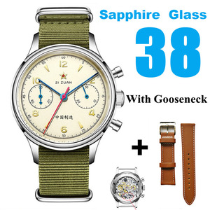 Seakoss Đồng hồ đeo tay cơ học chất lượng cao cho nam Đồng hồ đeo tay cổ ngỗng Sapphire nguyên bản st1901 1963 Đồng hồ reloj <span class=keywords><strong>20mm</strong></span> - Product Image 5