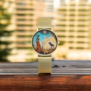 Reloj de Mujer de Negocios, Diseño Único y Elegante, Personalizable, Movimiento de Cuarzo Japonés, Esfera de Cristal, Caja de Acero Inoxidable - Product Image 6