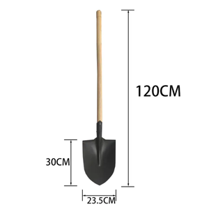 S501MY S503MY S512MY S518MY железная дорога со стальной деревянной ручкой Лопата длинная ручная Лопата удобная рукоятка 45 угол лезвия Гарантия 3 года - Product Image 5