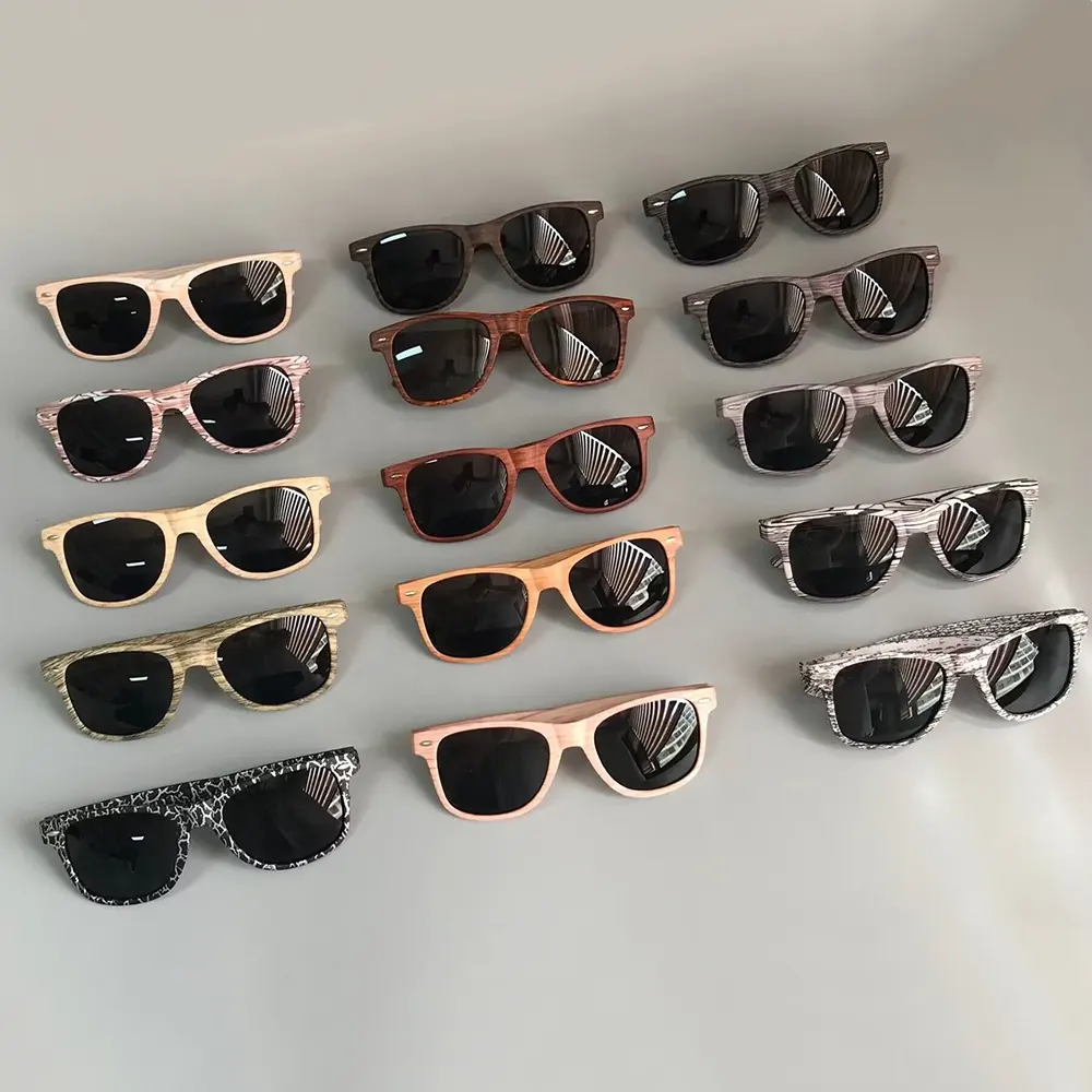 New Wholesale BIG discount 2023 low price Various styles of wood grain Shades men uv400 square oversized sunglasses