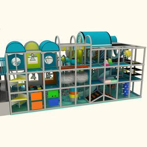 Aire de jeux intérieure avec parcours de cordes Ninja, petit parc de jeux intérieur avec trampoline et mur d'escalade - Product Image 5