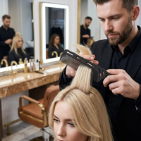 Peigne à queue de rat professionnel de 22,7 cm avec queue en acier inoxydable, résistant à la chaleur, antistatique, pour le coiffage des cheveux