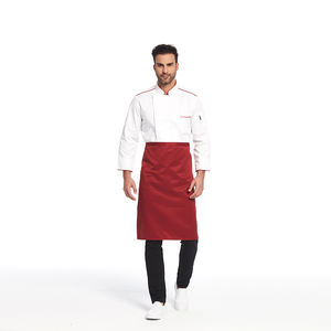 OEM blanco italiano <span class=keywords><strong>Chef</strong></span> uniforme hombres mujeres manga larga cocina chaqueta para restaurante y Hotel ropa de cocina - Product Image 1