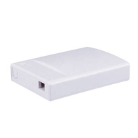 Boîtier de terminaison fibre optique FTTH 1 port, plaque frontale murale ABS, terminal optique de bureau pour réseau FTTH
