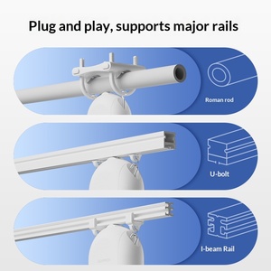 FY886 Tuya Smart <span class=keywords><strong>Home</strong></span> Zigbee Curtain Robot App Remote Control dengan Voice Linkage; Putih; Kompatibel dengan Tiang dan Tirai Roman - Product Image 2