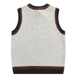 Chaleco De Punto Sin Mangas Con Cuello En V Para Hombre, Chaleco De Mezcla De Lana, Chalecos De Punto Grueso, Casual, Ajuste Holgado, Color Sólido, Suéter De Negocios (gris Medio, XXL