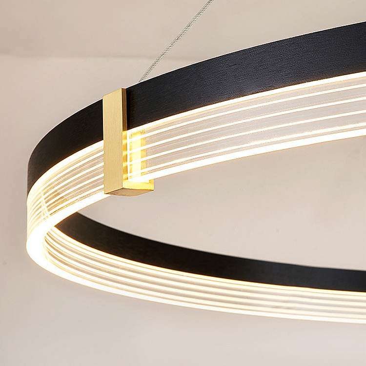 Nordic Ceiling Lighting Chandelier for Living Room Modern Luxury Led Round 3 Ring Dimmable Chandelier Ceiling Pendant Light · image 6