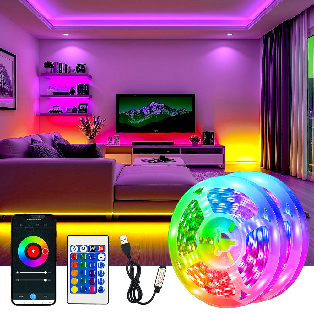 TV LED Lights <strong>Sync</strong> with Display Screen TV <strong>Backlight</strong> with AR Sensor <strong>Camera</strong> Music <strong>Sync</strong> App Control