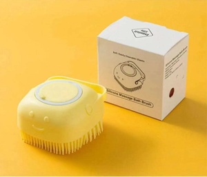 Wholesale <b>Silicone</b> Dog Cat Bath Clean Grooming Brush Self Cleaning Portable Pet Grooming Shower Shampoo Combs <b>Tools</b> - Product Image 3