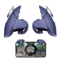 Manette de jeu portable mini pour PC, contrôleur Blue Shark avec gâchettes pour Android et iPhone, boutons tactiles filaires pour mobile