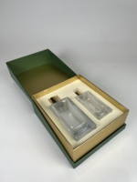 Boîte cadeau rigide de luxe personnalisée verte avec design en feuille d'or, emballage en papier de qualité supérieure pour bijoux, cosmétiques, cadeaux d'entreprise