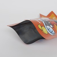Sachet d'emballage en plastique personnalisé, forme irrégulière, imprimé dessin animé, avec trou de suspension, pour snacks et petits articles